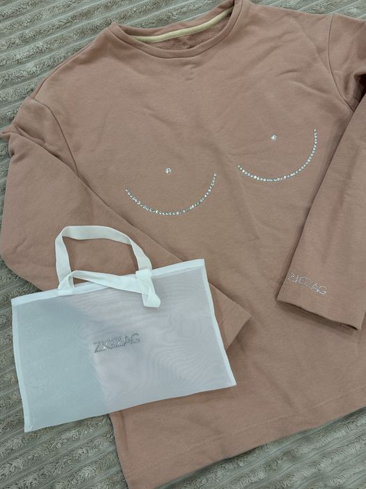 Кофта zigzag розмір М персикова