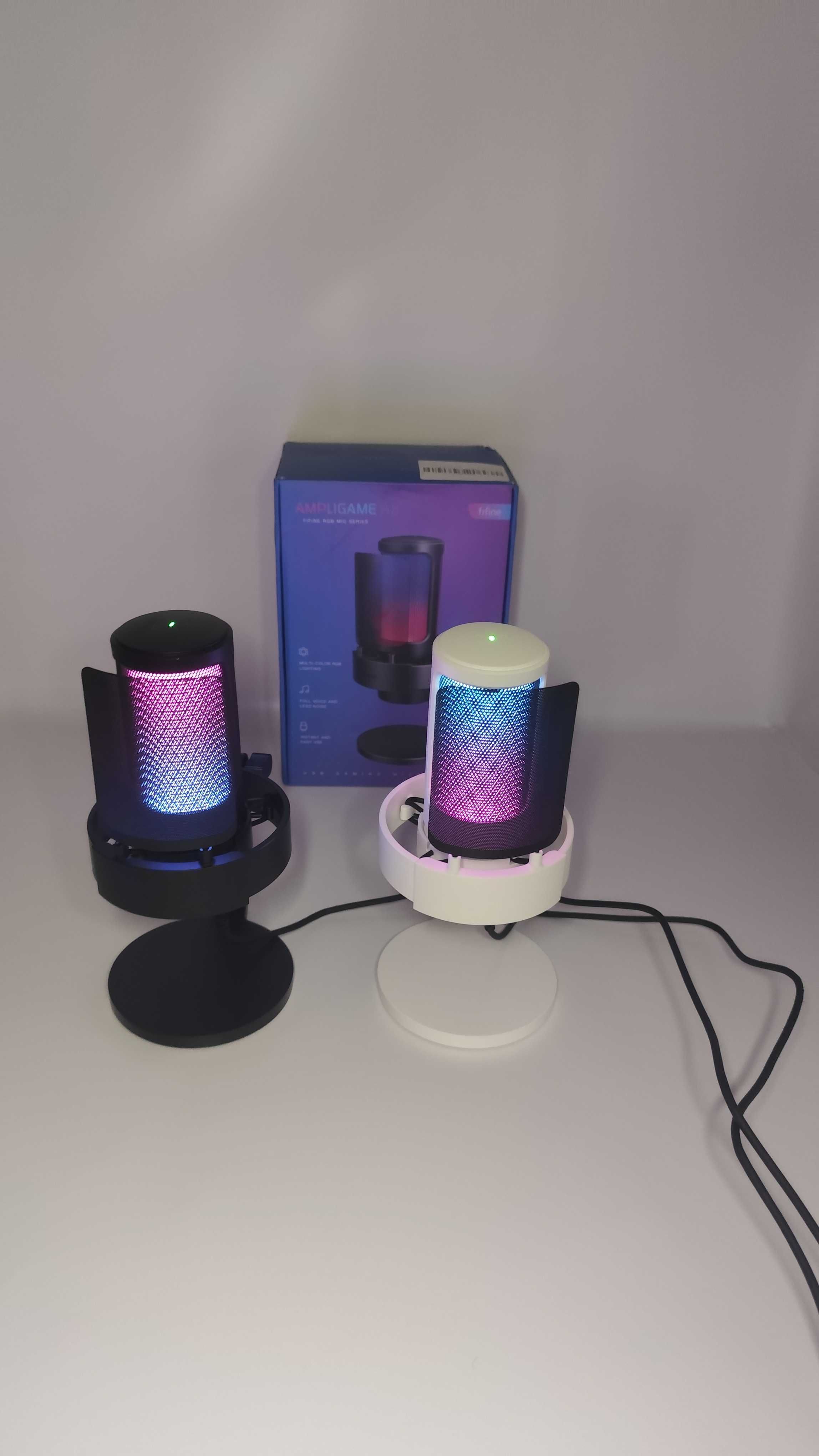 Мікрофон для геймерів стрімів навчання Fifine A8 Ampligame RGB