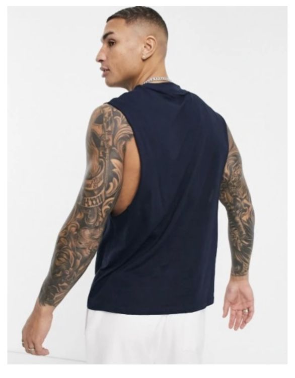 Klasyczna koszulka bez rękawów S/m (kolor navy)