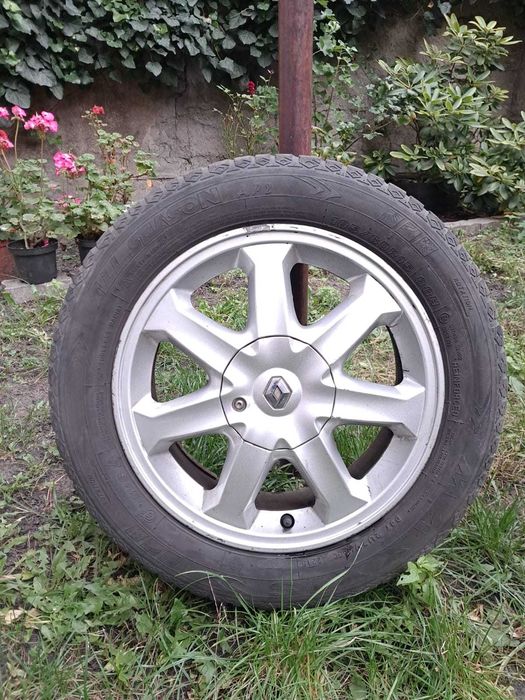 Felgi aluminiowe 15' Renault  4x100. Opony zimowe 185/60R15
