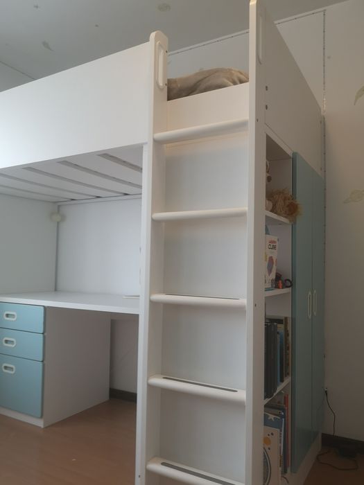 Cama Beliche Ikea com colchão