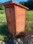 Toaleta drewniana WC wychodek