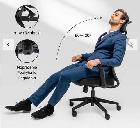Krzesło Biurkowe Ergonomiczne BS3 (BS3)