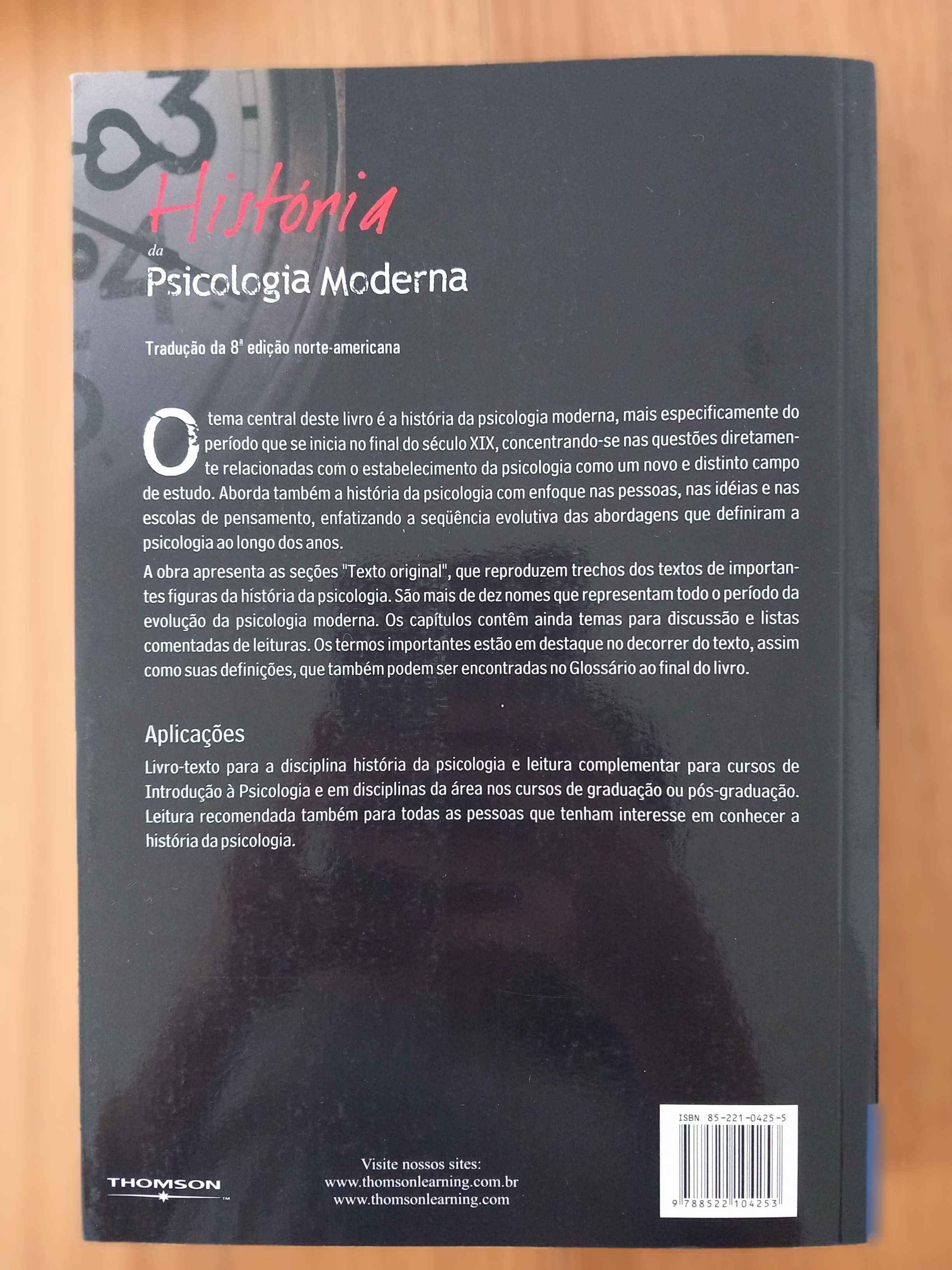 História da Psicologia Moderna - Duane Schultz e Sydney Ellen Schultz
