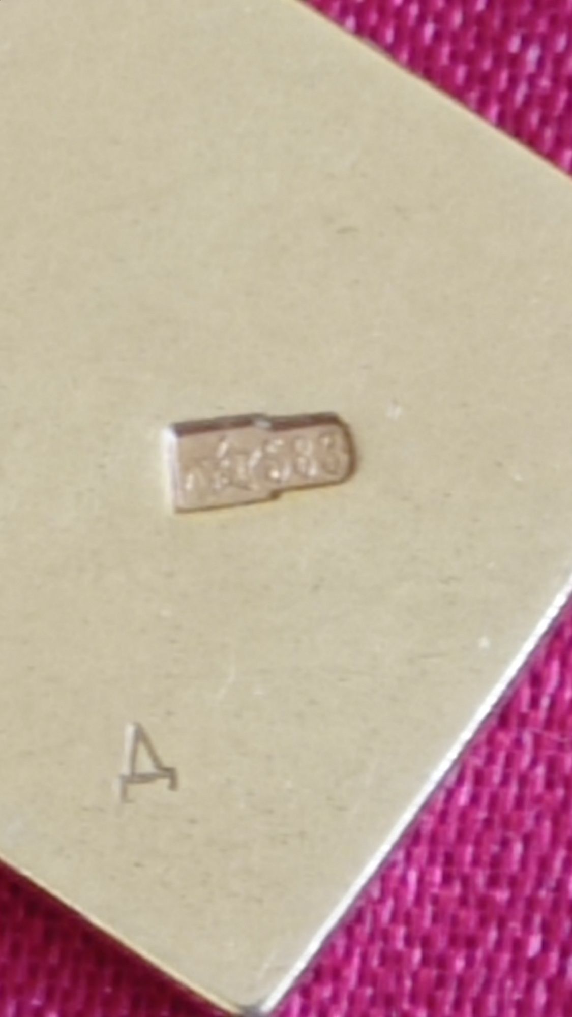 Золото подвеска на цепочке 583, изделие до 1958 года.