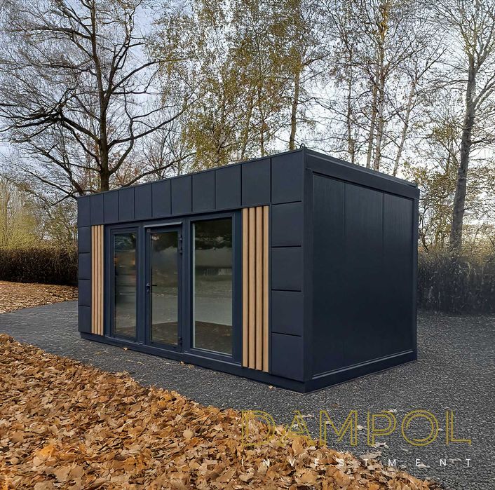 Gotowy pawilon kontener 600x300 6x3 handlowy biurowy usługowy leasing