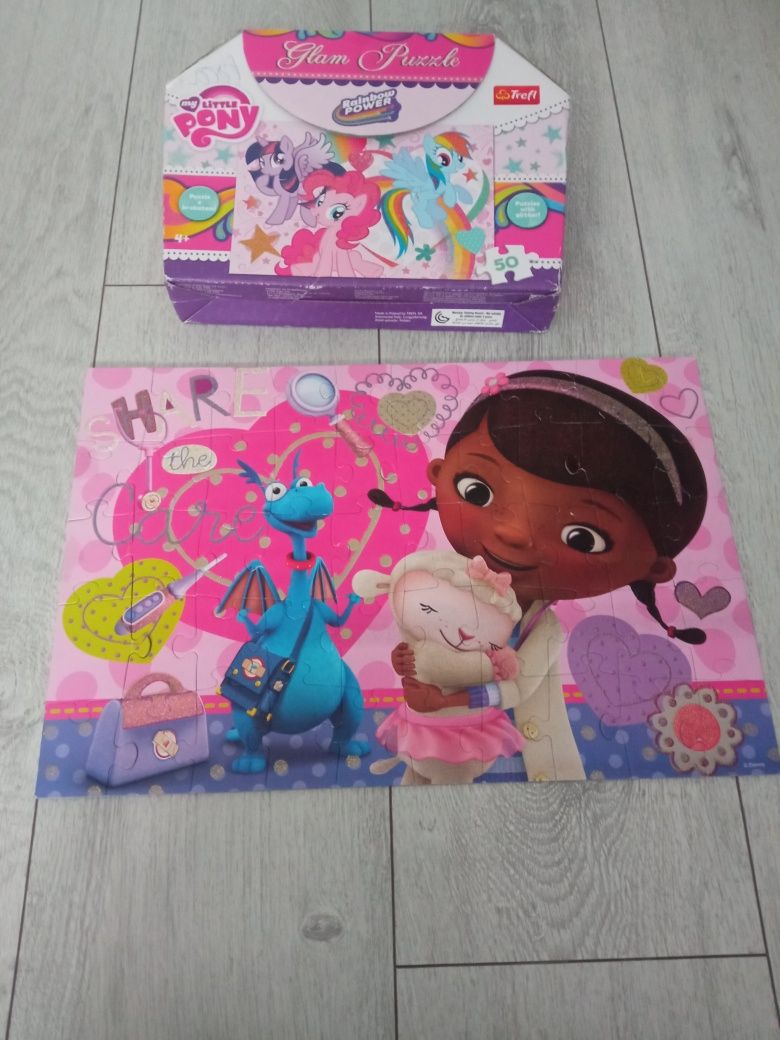 Puzzle z brokatem Klinika dla pluszaków