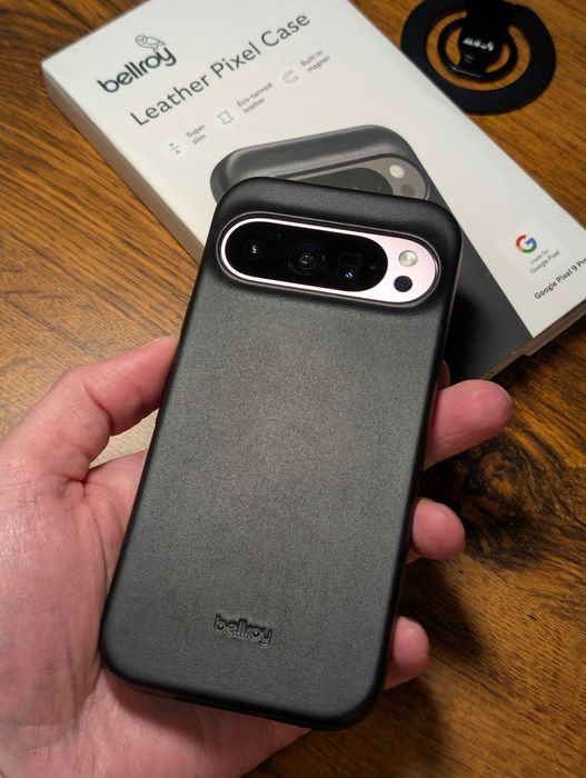 Кожаный чехол "Bellroy" MagSafe Leather Black к Google Pixel 9 / 9 Pro