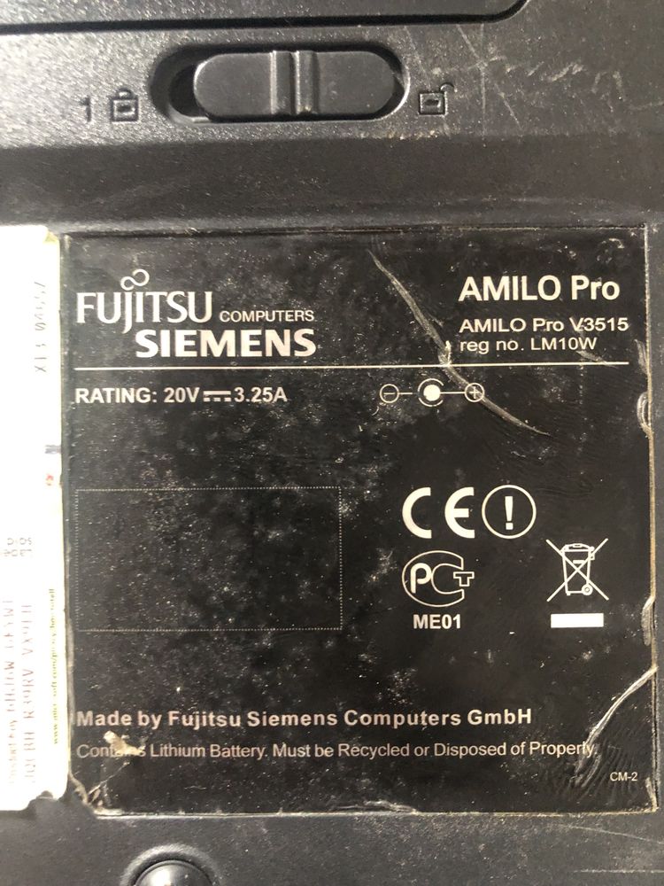 Portatil fujitsu siemens amilo pro