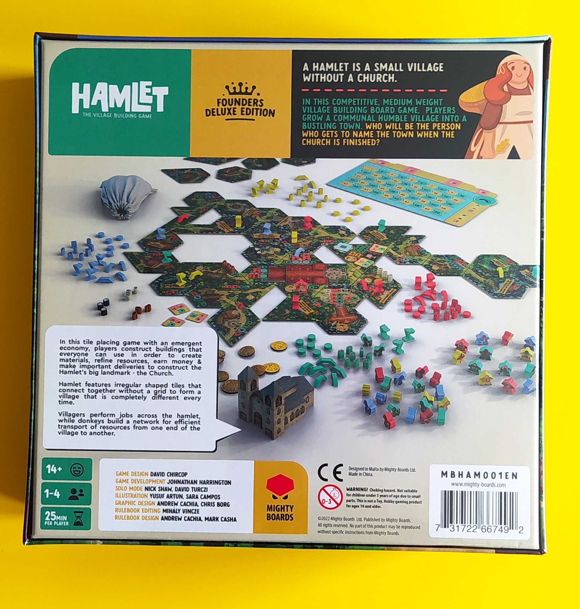 Jogo Tabuleiro Hamlet + Expansão Deluxe Founder Edition