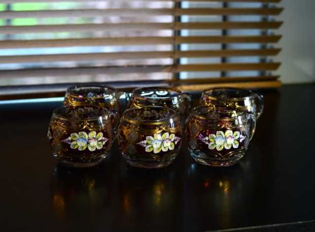 6 szklanek Bohemia Crystal
