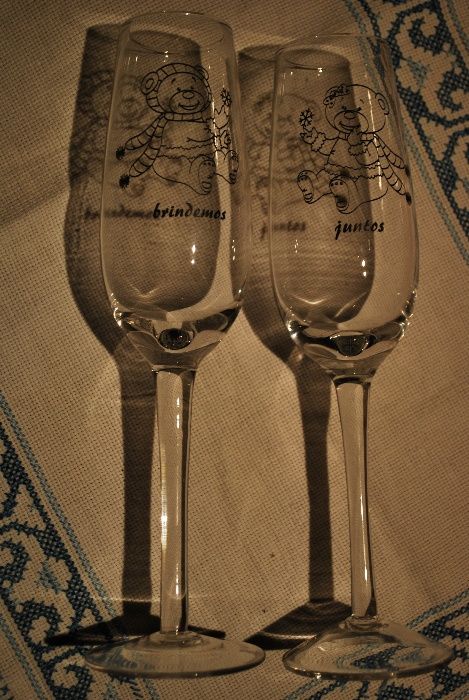 Copos (de brinde) Brindemos Juntos de 22,5 cm altura