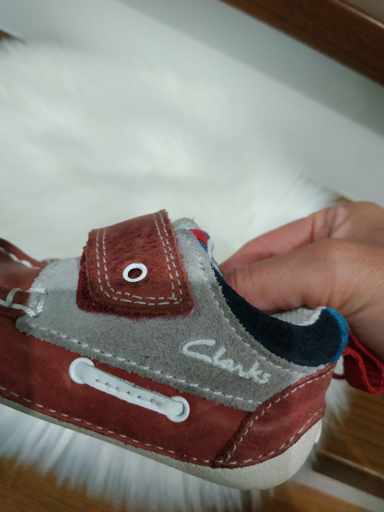 Buciki mokasyny dziecięce Clarks r.19