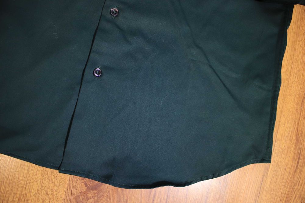 Koszula Dressmann r. L 42/42 męska zielona dł rękaw elegancka