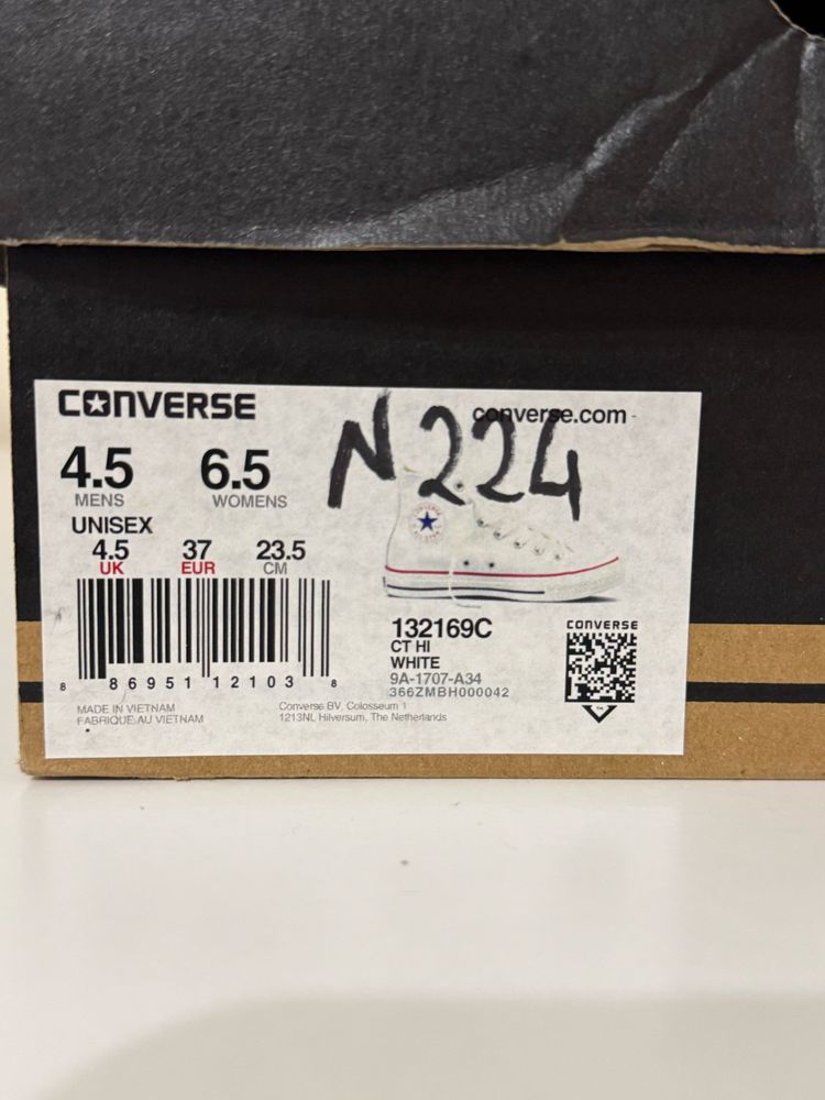 Converse. Кеди жіночі білі