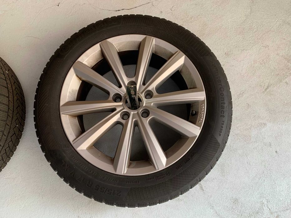 Koła zimowe VW 215/55 R17 Continental