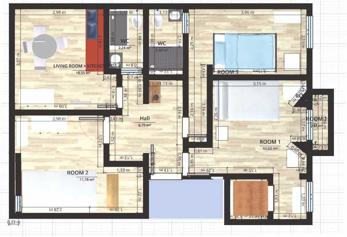4 apartamentos remodelados em propriedade total