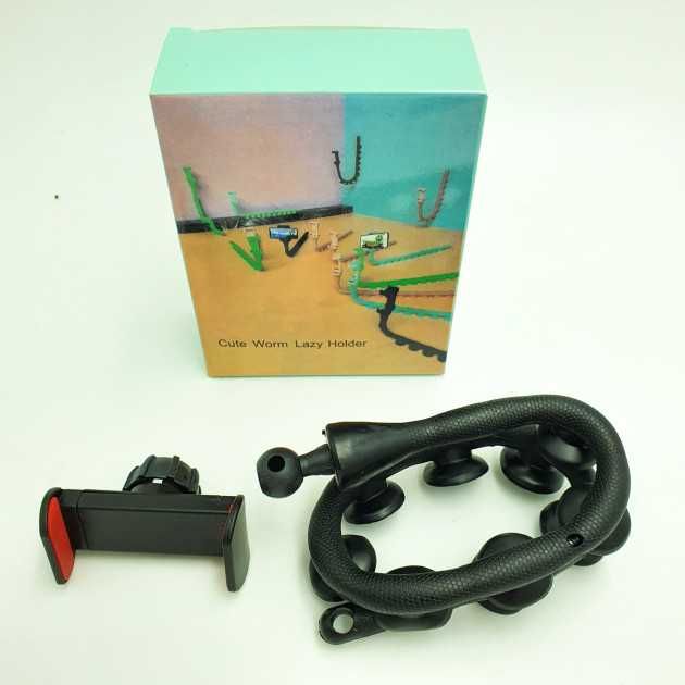 Cute Worm Lazy Holder с присосками Держатель для телефона гибкий