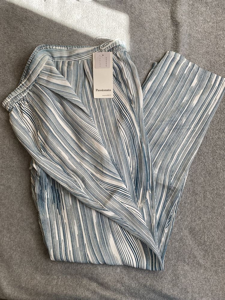 Piżama Premium,by Cl, satynowe spodnie,36/S, nowe