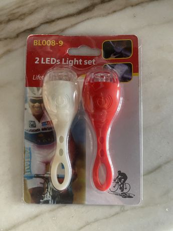 2 luzes led mini para bicicleta