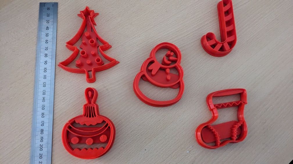 Foremki świąteczne do pierników (3D, Wigilia, Święta, Boże Narodzenie)