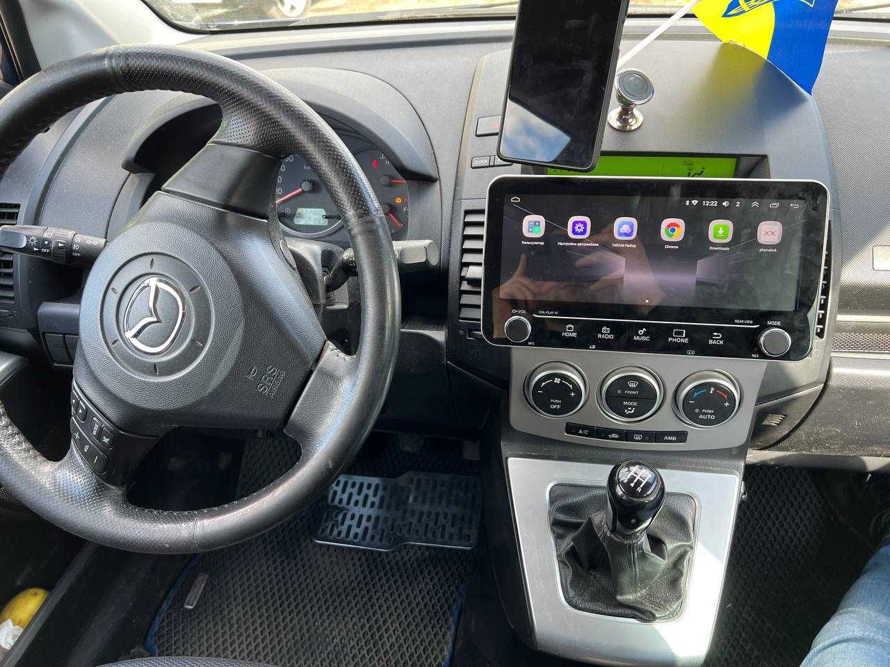 Магнітола з рамкою штатна  MAZDA 5 2005-2010 НА ANDROID 10,1 GPS/WiFi