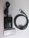 Przełącznik HDMI 3w1 pilot + kabel HDMI 8k