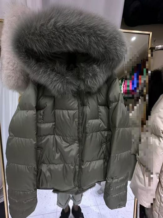 Пуховик жіночий,натуральне хутро,наповнювач(качиний пух)M,L,XL