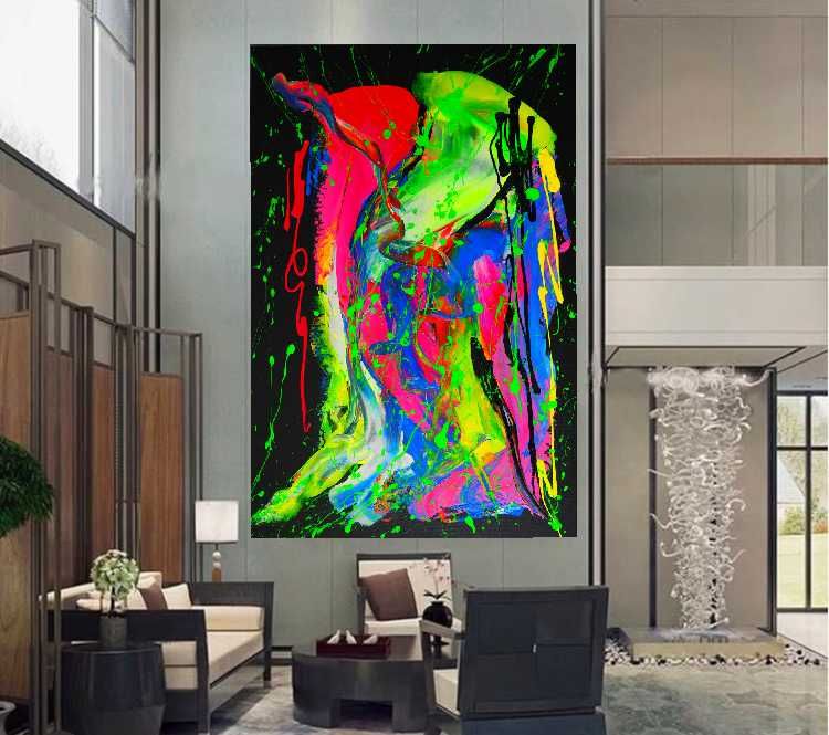 Obraz nowoczesny abstrakcja "MAJESTY" 80cmx120cm
