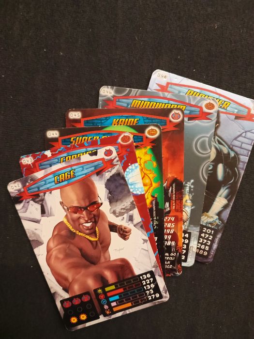 Spider-Man power card collection, 40-49