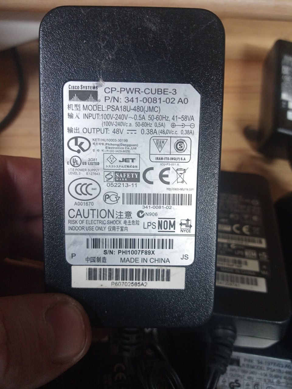 Блок живлення  27V 48V  54V Cisco  Ubiquiti адаптер