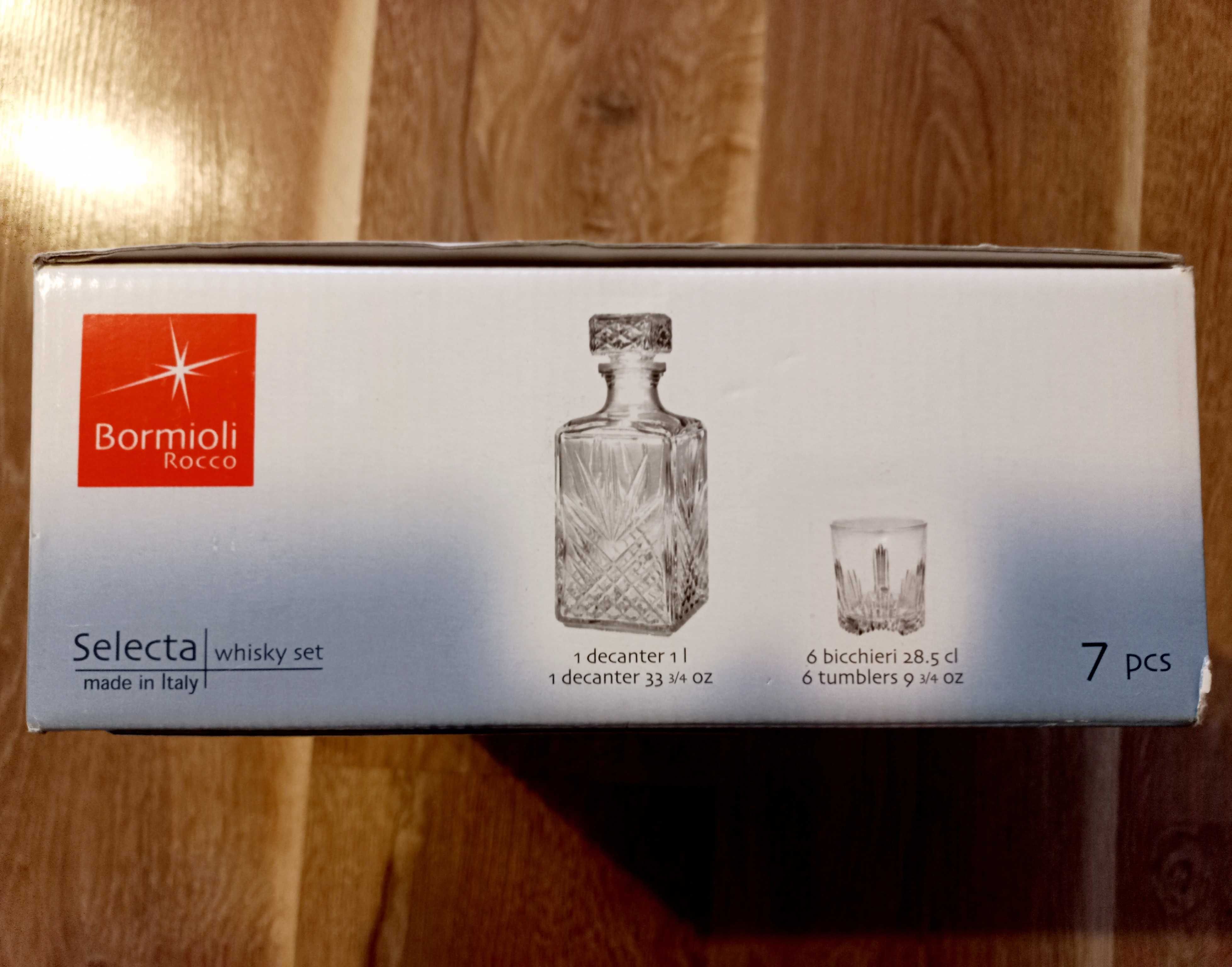 Zestaw do whiskey, karafka + 6 szklanek Bormioli Rocco