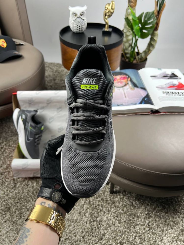 Чоловічі кросівки найк аір зум Nike Air Zoom Dark Grey Black [41-46]