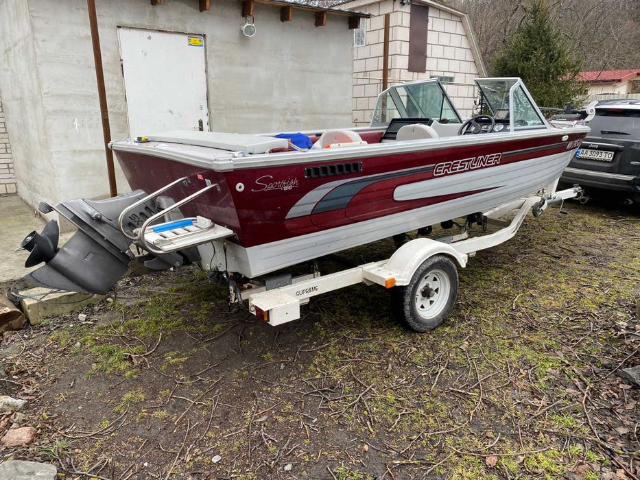 Катер алюмінієвий Crestliner Sportfich 175, лодка, човен