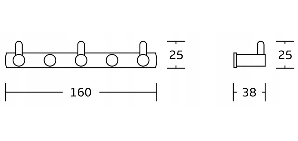 Mexen potrójny wieszak na reczniki