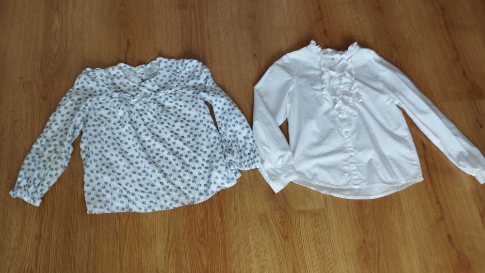 Biała koszula dla dziewczynki r. 122 smyk pepco