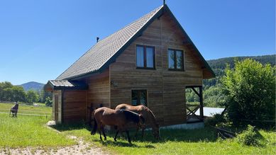 Domek drewniany w Beskidzie Niskim pod wynajem