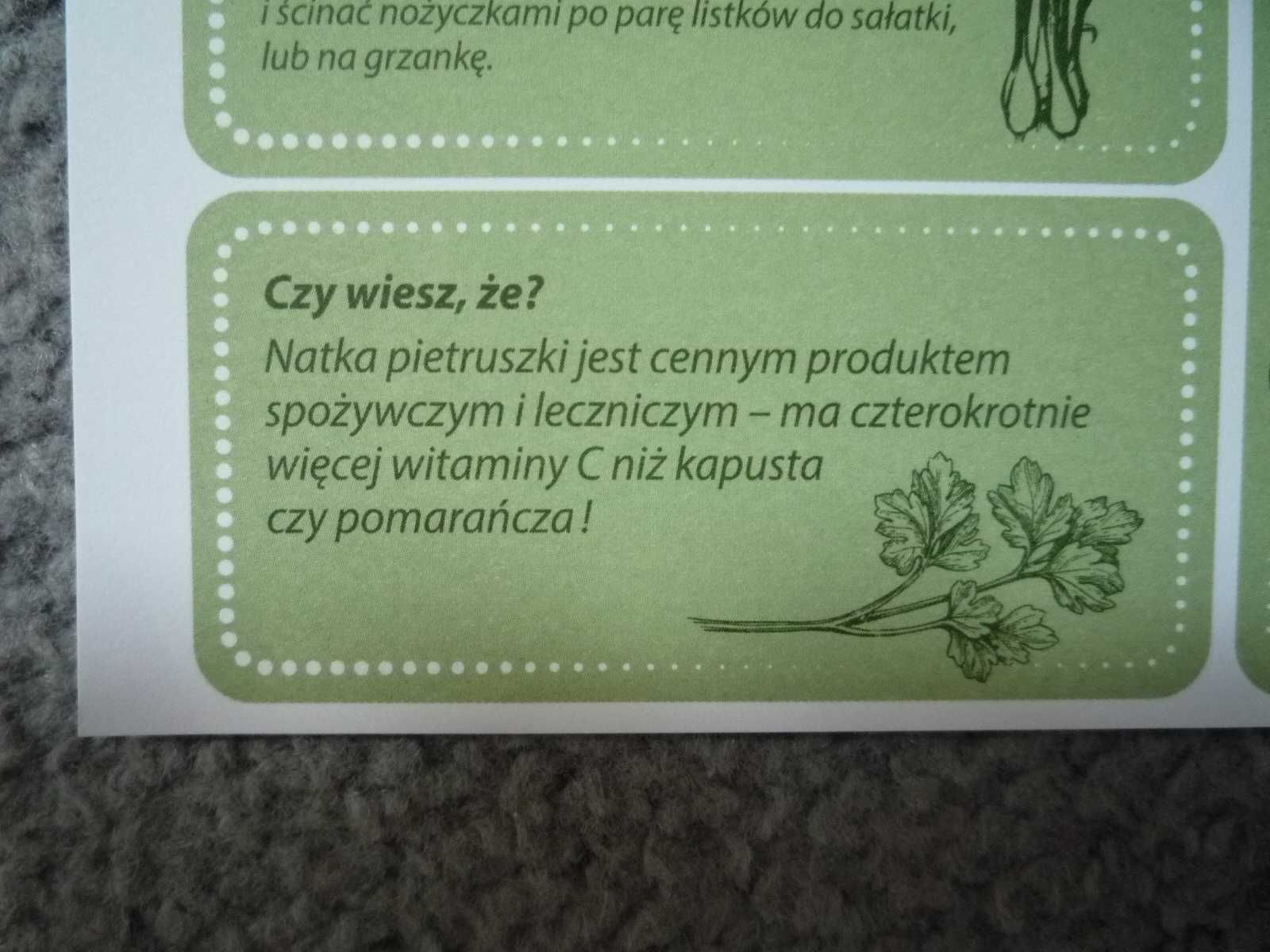 Etykiety do zielnika domowego