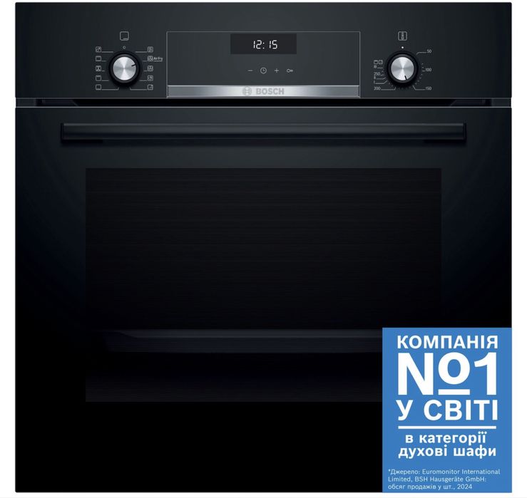 Вбудована духова шафа Bosch HBJ558YB3Q чорна
