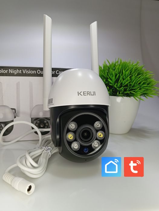‼️Наружня/Внутрішня міні Камера відеоспостереження Wi-Fi Kerui 5 МП‼️