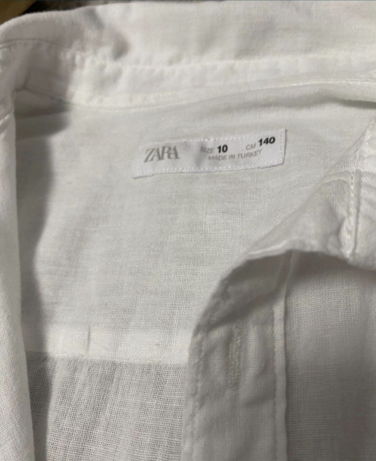 Рубашка  белая  Zara