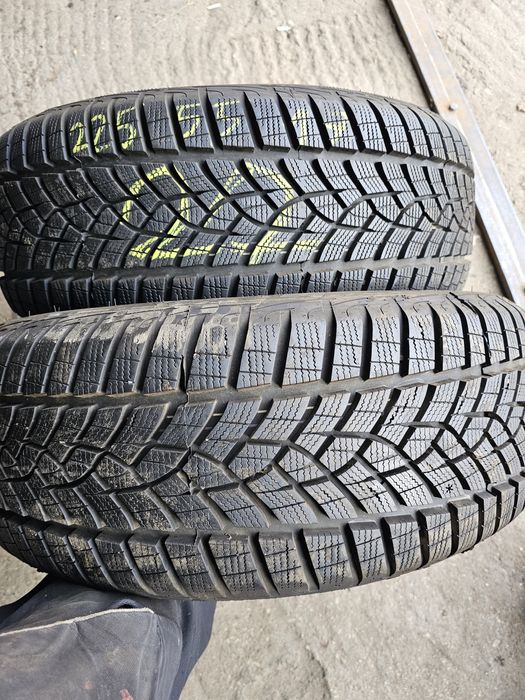 Opony Zimowe 2szt R17 225/55-9mm-montaż-Goodyar-22rok