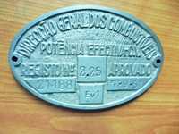 Placa Antiga de potência Efectiva de CV