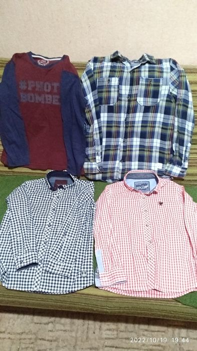 Курточка, рубашки, штаны на мальчиков 7-8 лет