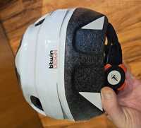 Kask rowerowy dla dziecka b'twin rozmiar około 52-56cm