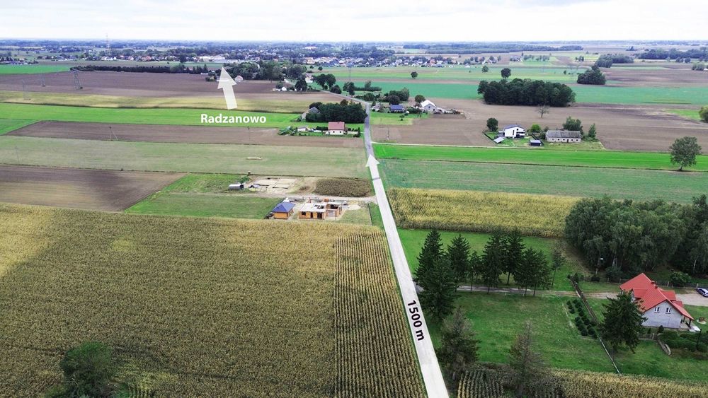 Działka Budowlana Radzanowo - Begno 1073 m2  WYDANE WZ Pilnie sprzedam