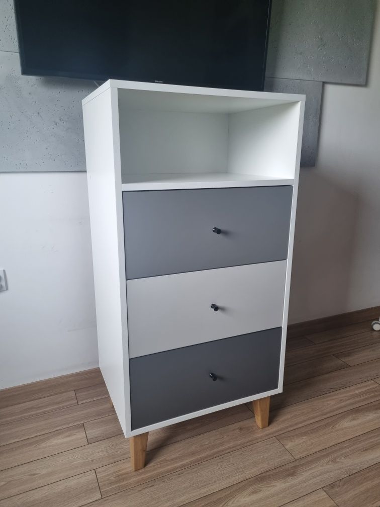 Biurko VOX Concept II drewno biały grafit 120