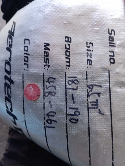 Vela de windsurf Aerotech 6.5 m2