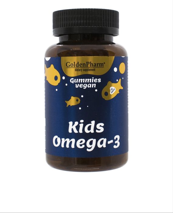 Мармелад жувальний Golden Pharm Омега-3 для дітей! Опис!