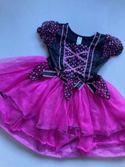 Strój karnawałowy halloween wróżka czarodziejka czarownica 98/104 cm